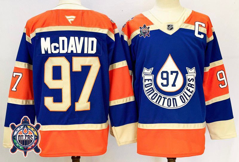 Men Edmonton Oilers #97 Mcdavid Blue Fanatics 2025 NHL Jersey style 5->edmonton oilers->NHL Jersey